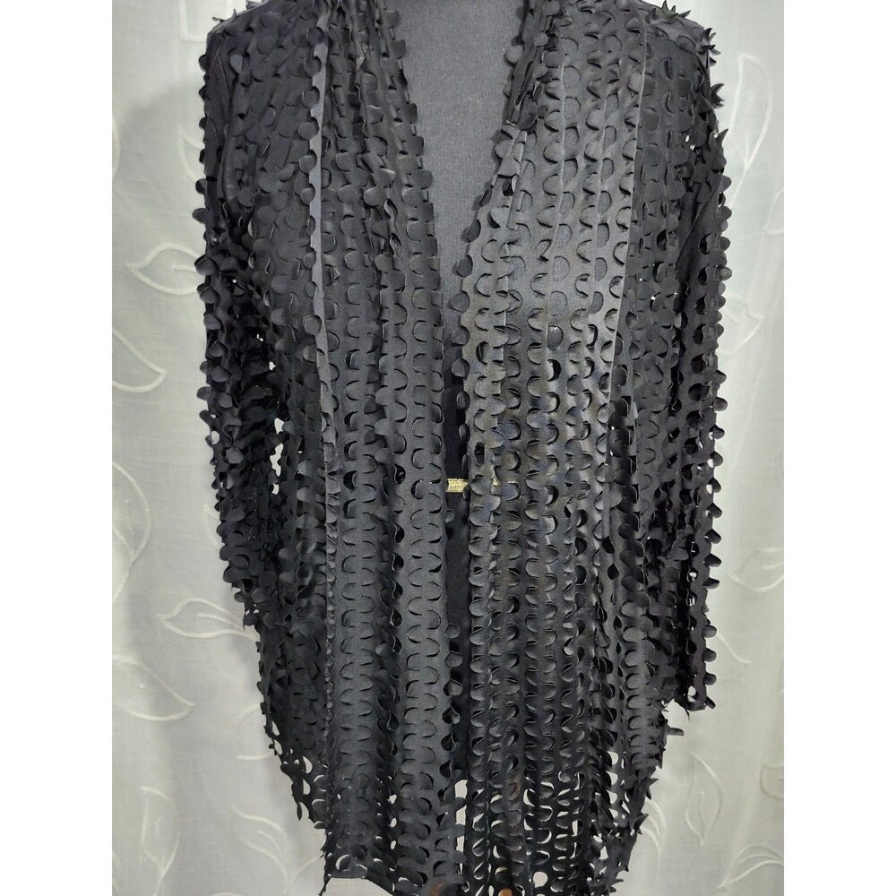 Step in Style Cutout Cardigan top Gothic Steampunk One size Black Lightweight